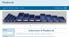 Desktop Screenshot of plastbox.dk