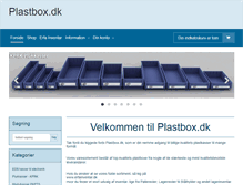 Tablet Screenshot of plastbox.dk